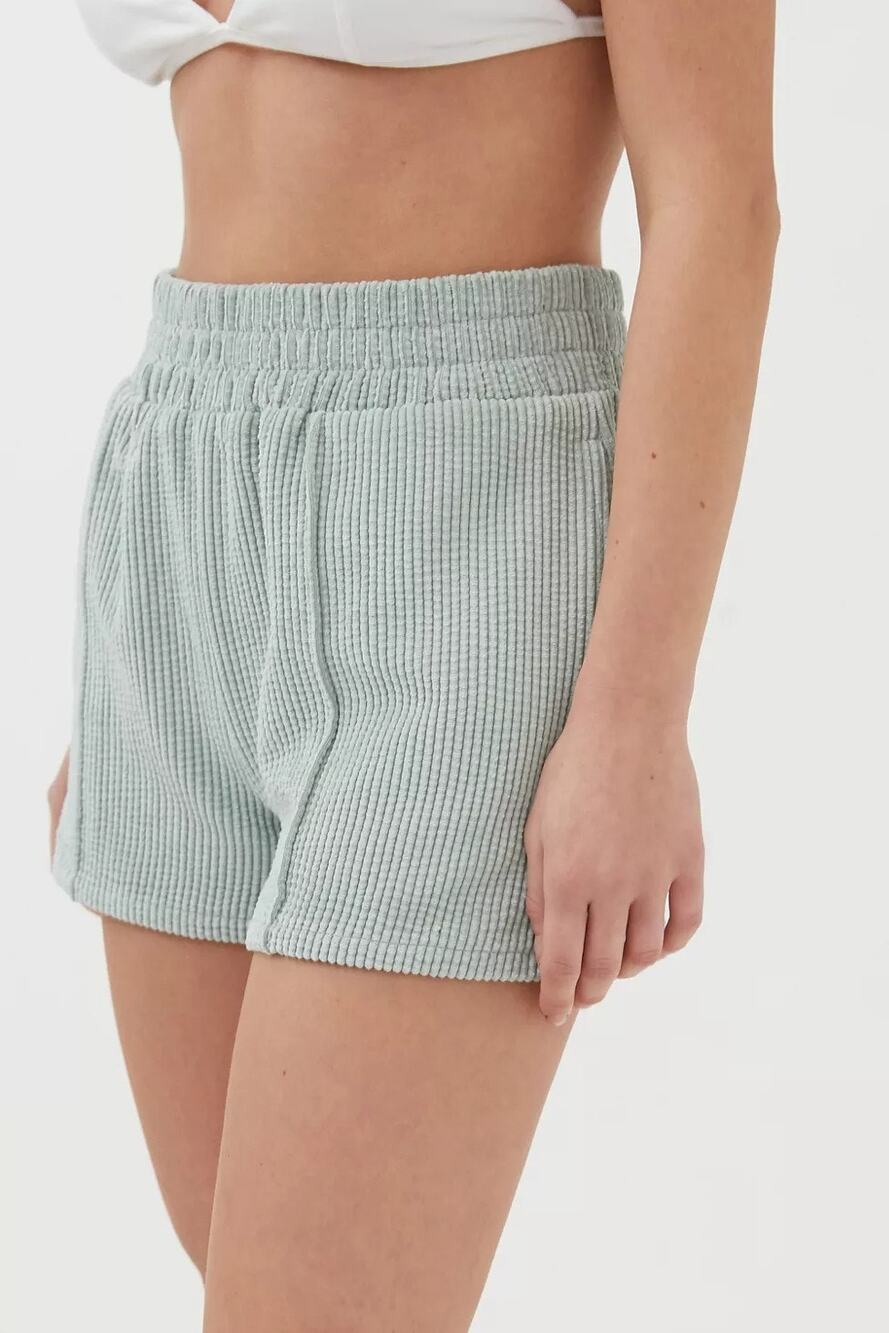 Urban Outfitters BDG Sage Green Clara Corduroy Pull-On Boho Beach Short M